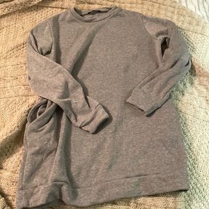 Oversized tunic style sweatshirt